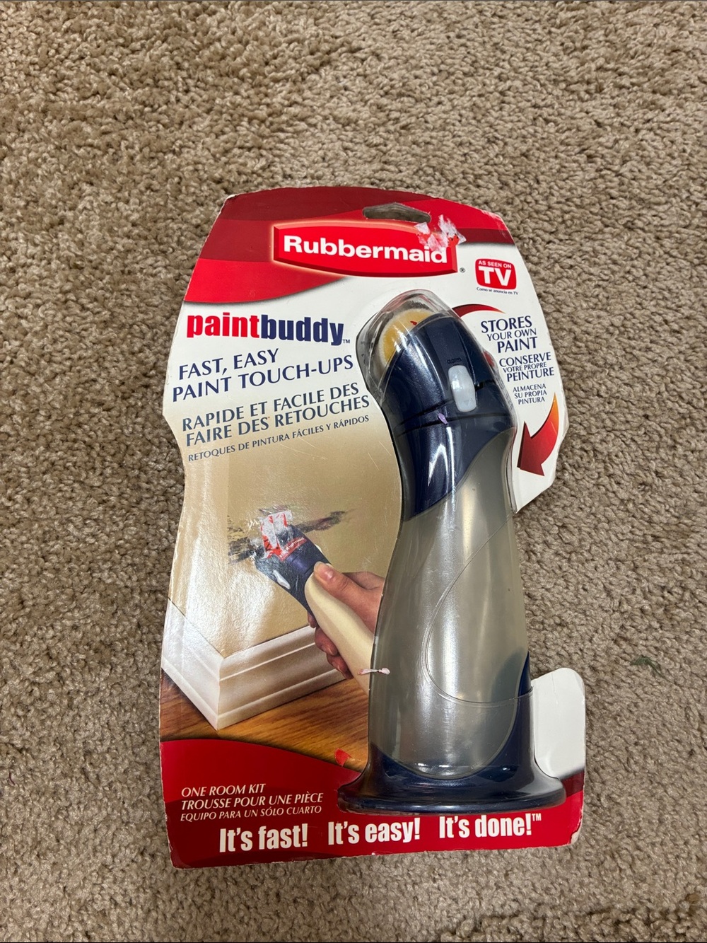 Rubbermaid PaintBuddy Touch-Up Applicator - Red, Navy, Silver